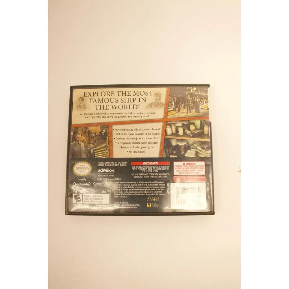 Hidden Mysteries Titanic Secrets of the Fateful Voyage NintendoDS & Harry Potter